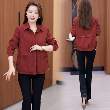 Women’s Casual Lapel Button Short Jacket（50% OFF）